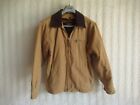 Woolrich Jacket Chore Coat w/Removeable Fleece Lining Lined Mens Size S Tan Nice