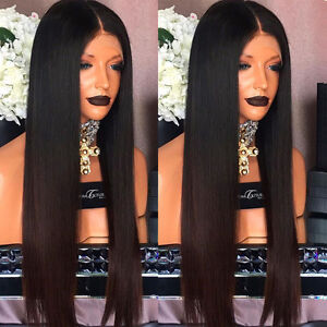 Brazilian Virgin Human Hair Silky Straight Full Lace Wigs Ombre Lace Front Wigs
