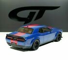 Dodge Challenger SRT SUPER STOCK 2021 Blue/Red Black Rims 1:18 GT362