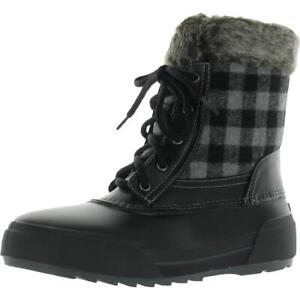 Easy Spirit Women's Icequeen Leather Lace Up Cold Weather Snow Boots