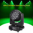 19x15W Moving Head Lights RGBW 4-in-1 LED Stage Light with Zoom Beam Wash Effect