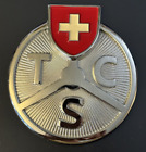 TOURING CLUB SUISSE Vintage Swiss Car Club Grille Badge Emblem Switzerland TCS &