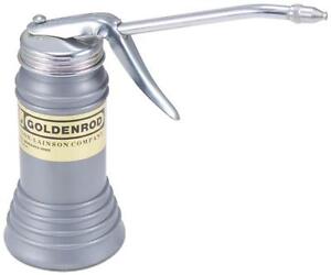 NEW GOLDENROD 600S PISTOL PUMP OILER OIL CAN 6OZ STRAIGHT SPOUT USA MADE 6201081