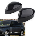 Glossy Black Rear Side View Mirror Cover Cap For Land Range Rover Sport LR4 (For: Land Rover Discovery)
