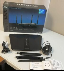 Netgear RAX45 Nighthawk AX6 AX4300 6 Stream Dual Band Wireless WiFi Router