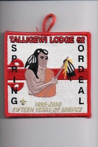 2010 Lodge 62 Talligewi Fifteen Years Of Service Spring Ordeal OA patch