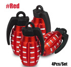 4x Car Tire Valve Caps Stem Air Dust Caps Universal Red Bomb For Fiat Alfa Romeo (For: Ferrari Monza SP1)