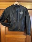 Women’s Harley Davidson Leather Jacket - Vintage Style Thick Leather - XS