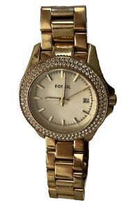 Fossil Women's Watch  AM4453 Retro Traveler Gold-Tone Stainless Steel