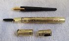 Wahl Gold Filled Ink Pen Parts & Carters Gold Tip Fountain Ink Pen