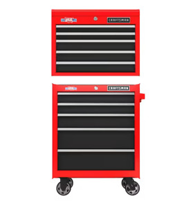 CRAFTSMAN S2000 Closed Till Tool Storage Rolling Tool Cabinet Red  Set of 2 NEW