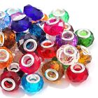 Large Hole Glass Beads Murano Glass Beads Assorted Faceted European Lampwork ...