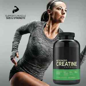 Creatine monohydrate capsule for fitness, muscle growth, strength building