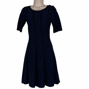 Roz &Ali Sweater Dress Womens XS Fit & Flare Half Sleeve Knee Length Rayon Blend