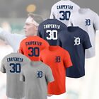 HOT SALE - Kerry Carpenter #30 Detroit Tigers Team Name & Number T-Shirt For Fan