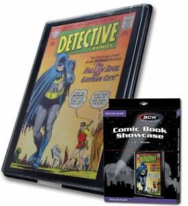 BCW Comic Book Showcase - Framed Display Case - Hangs On Wall - Silver Age Size