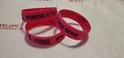 (3) FitMiss rubber Wristband strong is sexy pink Muscle Pharm bsn olympia promo