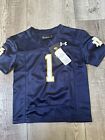 New Notre Dame Fighting Irish Under Armour Game Jersey Football Toddler Navy 2T
