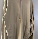 USMC Polartec Grid Fleece Pullover Small Long Tan