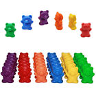 60Pcs Colored Counting Bears Color Sorting Bears Educational Counting Toys