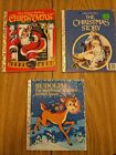 LOT OF 3 VINTAGE LITTLE GOLDEN BOOKS Rudolph Night Before Christmas Story