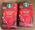 2 Bags Starbucks Holiday Blend Ground Coffee 10 oz each Sweet Maple/Herbs