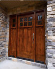 3068 Pre-Finish Craftsman Knotty Alder Entry Door With Sidelites