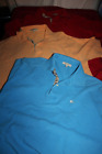 LOT OF 3 BURBERRY LONDON POLO Shirts SZ M/L COTTON S/S SOLID