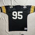 New ListingVintage Champion Pittsburgh Steelers Jersey Greg Lloyd #95 Size 48 NFL Black