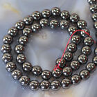 Natural Gemstones Hematite Smooth Spacer Round Loose Beads 15
