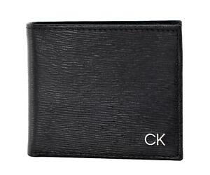 Calvin Klein Men's RFID Blocking Leather Bifold Wallet Black