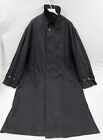Ralph Lauren Chaps Black Rain Resistant Wool Liner Trench Coat Jacket Men's 44 R