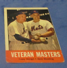 1963 Topps Veteran Masters #43 vintage baseball card Casey Stengel Gene Woodling