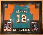 Ja Morant Signed Memphis Grizzlies 35x43 Framed Signed Jersey (Beckett) NBA ROY