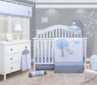6-Piece Blue Little Puppy Dog Baby Boy Nursery Crib Bedding Sets By OptimaBaby