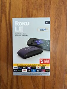 Roku LE Media Player - Black/Purple New, In Unopened Box HDMI Cable Included