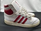 Adidas Top Ten Hi Boys Shoes Size 6 High Top Sneakers White Red Youth EF2360