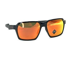 Oakley Parlay 4143-0358 Sunglasses Matte Black - Prizm Ruby