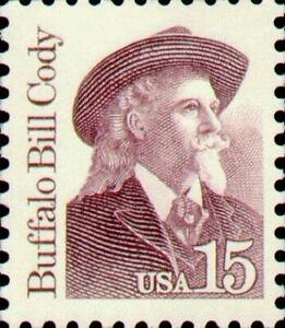 1988 Buffalo Bill Cody Single 15c Postage Stamp - Sc# 2177b - MNH,OG