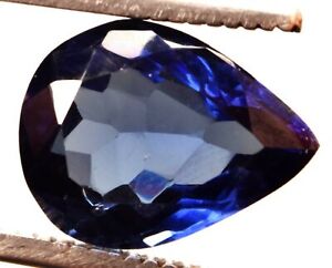 12.60 Cts. Natural Blue Tanzanite Pear Shape Certified Loose Gemstone