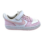 Little Kids 11.5 C Girls Nike Court Borough Low Recraft PS White Pink DV5457-105
