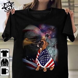 Boxer American Patriot Eagle - For Boxer Lover T-Shirt Size S-5XL