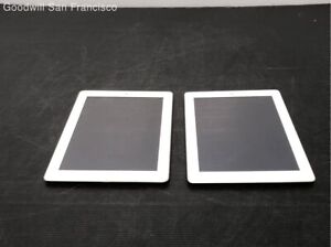 Lot Of 2 Apple iPad A1395 16 GB 26 GB Touchscreen Unlocked Tablets White