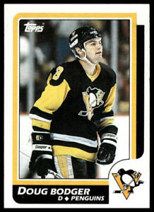 1986-87 Topps #24 Doug Bodger Pittsburgh Penguins Hockey Card