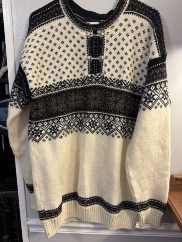 Vintage Levandi  Wool Ski Nordic Norwegian Sweater size L
