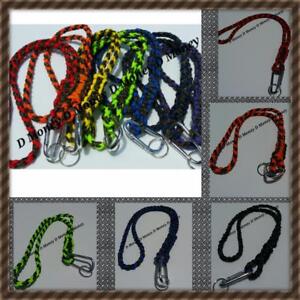 Custom Paracord Neck Lanyard  Solid Camo , or 2 Color Camo Pattern