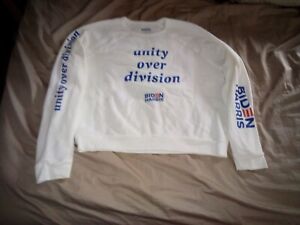 RARE 2020 Joe Biden Harris Unity Over Division Crew Neck Medium Sweatshirt