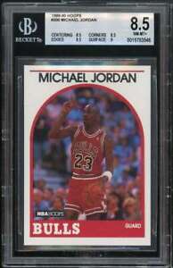 Michael Jordan Card 1989-90 Hoops #200 BGS 8.5 (8.5 8.5 8.5 9)