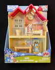 BLUEY Mini Home Playset Compact House Playset w/ Bluey Carry Handle Three Rooms