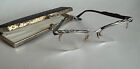 Vintage Cat Eye Glasses - Ornate Jeweled 12K GF - Liberty USA 5-3/4 - In Case
